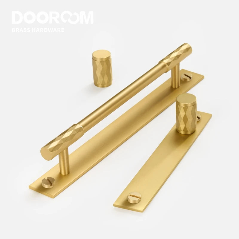 Dooroom Brass Furniture Handles Modern Hammered Black Gold Cupboard Wardrobe Dresser Shoe Box Drawer Cabinet Knobs Pulls
