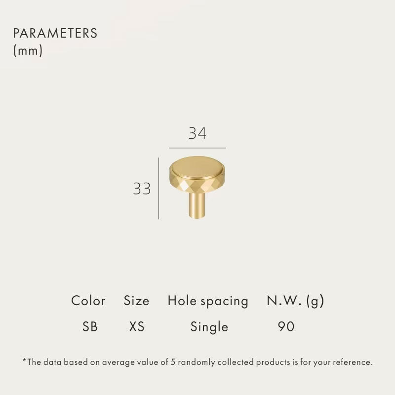 Dooroom Brass Furniture Handles Modern Hammered Long Pulls Cupboard Wardrobe Dresser Shoe Box Drawer Cabinet Round Knobs