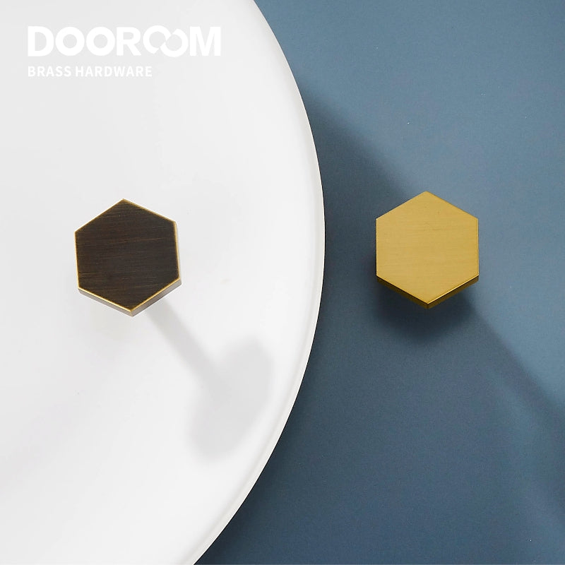Dooroom 黄铜家具把手北欧金色黑古铜白色木门衣柜梳妆台橱柜抽屉柜拉手