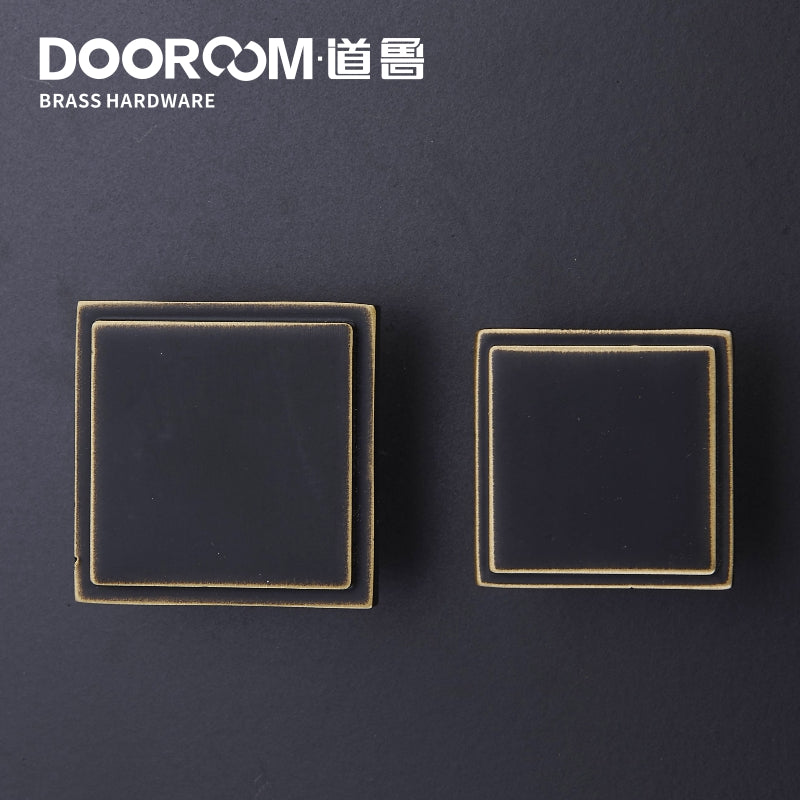 Dooroom Brass Furniture Handles Wardrobe Dresser Cupboard Cabinet Drawer Shoe Box Pulls Modern Black Antique Knobs