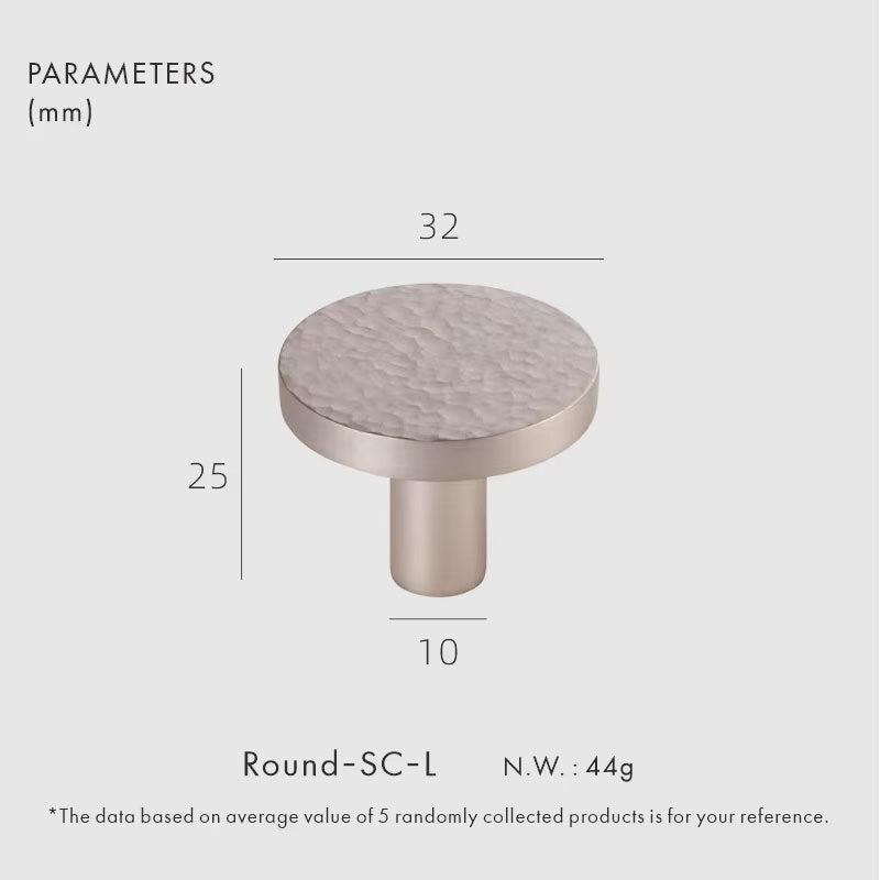 Dooroom Brass Furniture Handles Hammered Bright Satin Chrome Round Hexagon Cupboard Wardrobe Dresser Drawer Cabinet Knobs