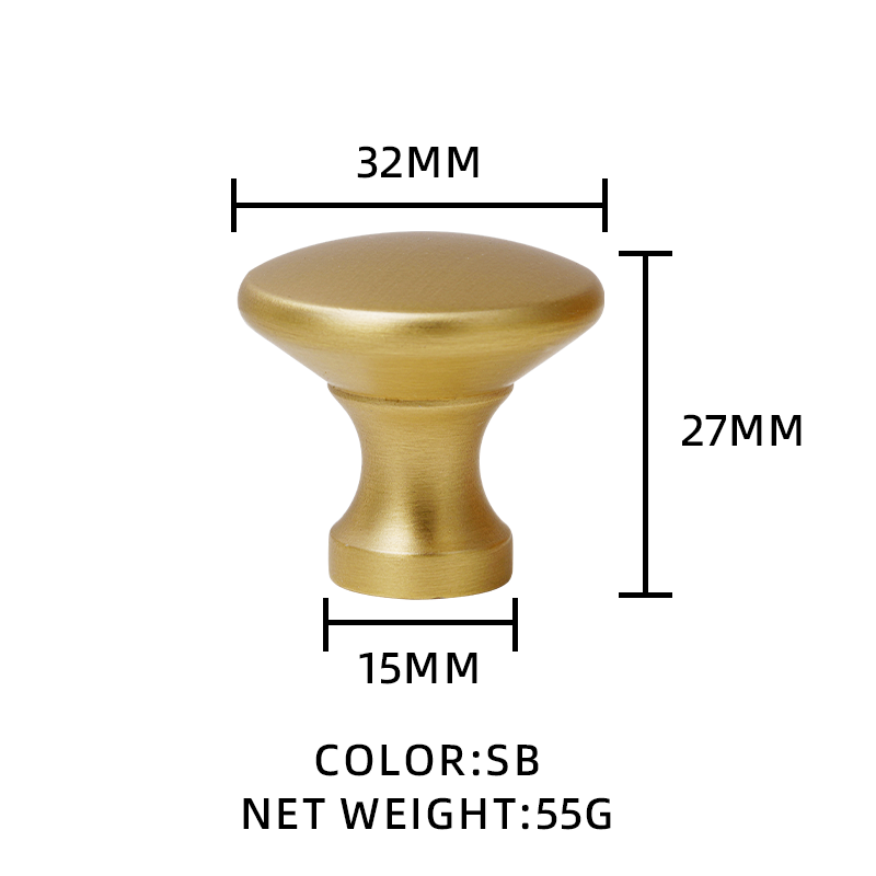 Dooroom Brass Furniture Handles Fresh Simple Nordic American Wardrobe Dresser Cupboard Cabinet Drawer Round Pulls Knobs 
