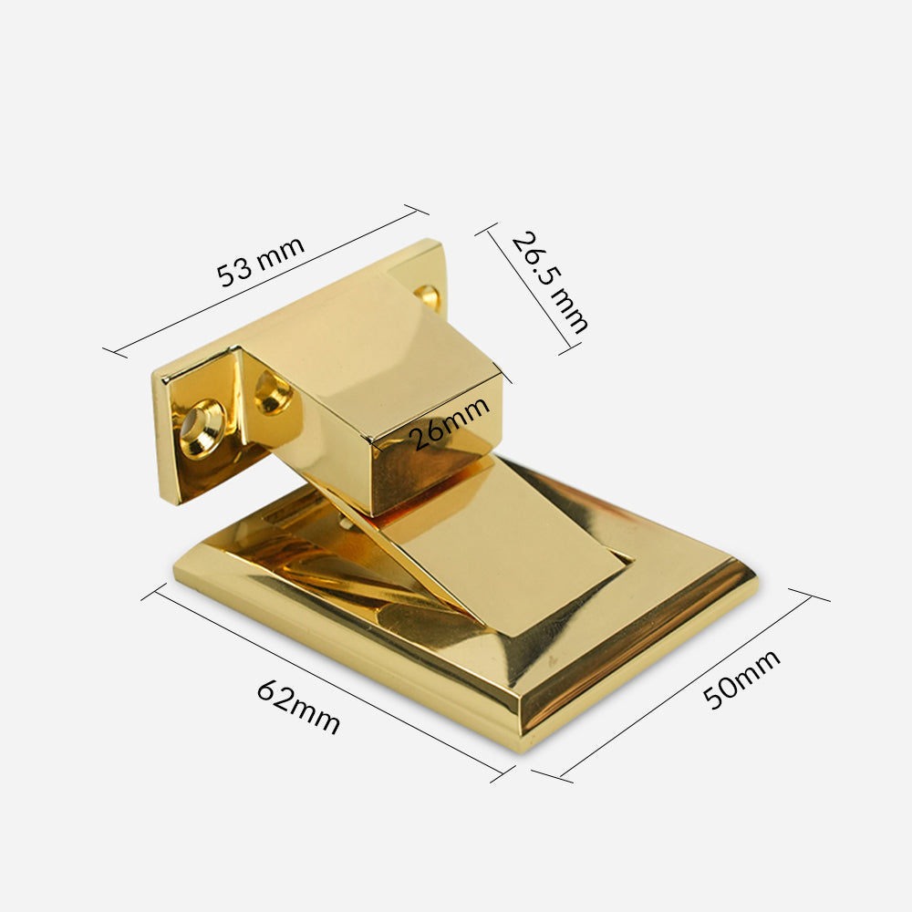 Dooroom Brass Door Stops Punch Free Invisible Magnetic Door Holder Underfloor Heating Door Bumper Catch Free Tapes