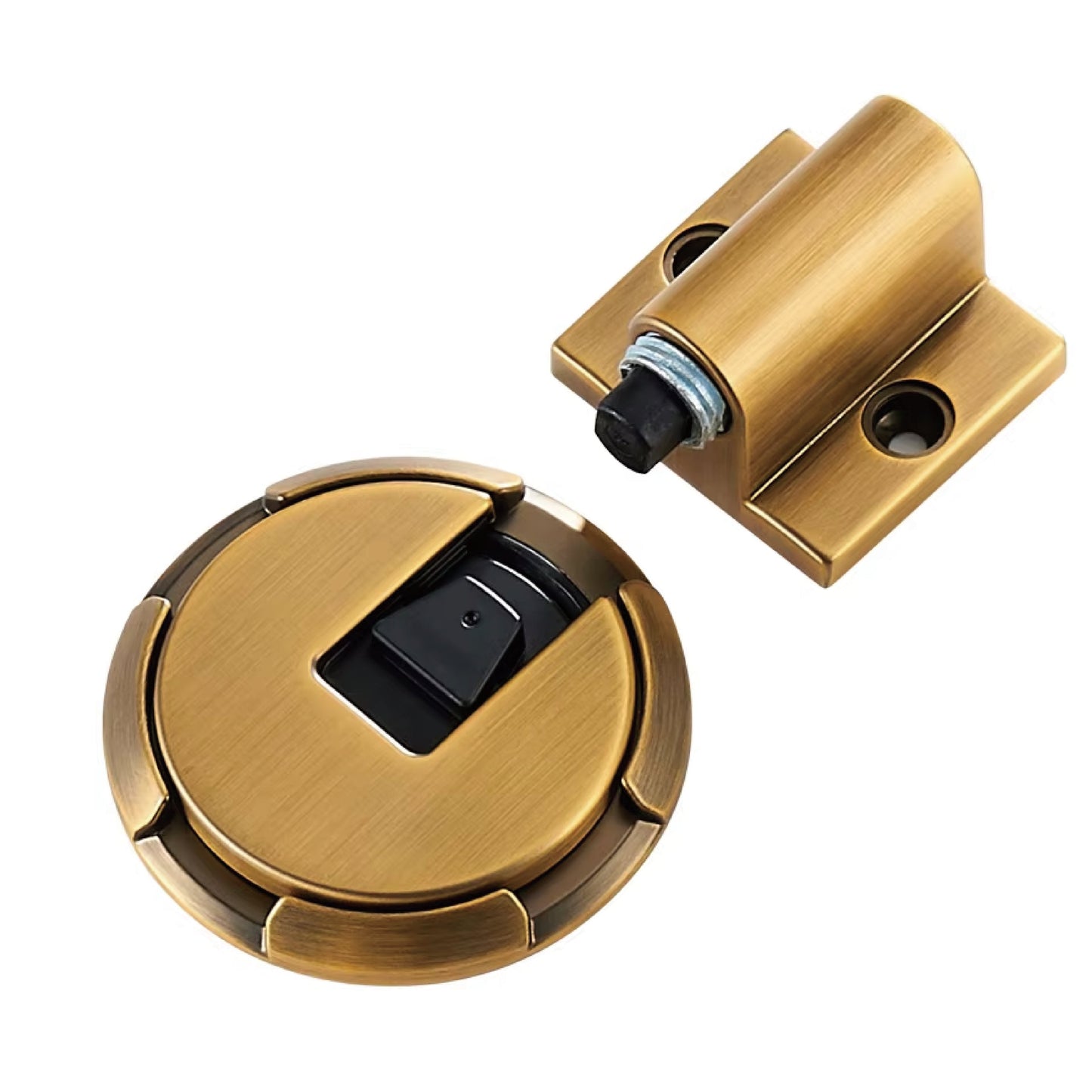 Dooroom Zinc Alloy Door Stops Heavy Duty Invisiable Punch Free Door Holder Non-Magnetic Door Stopper Catch