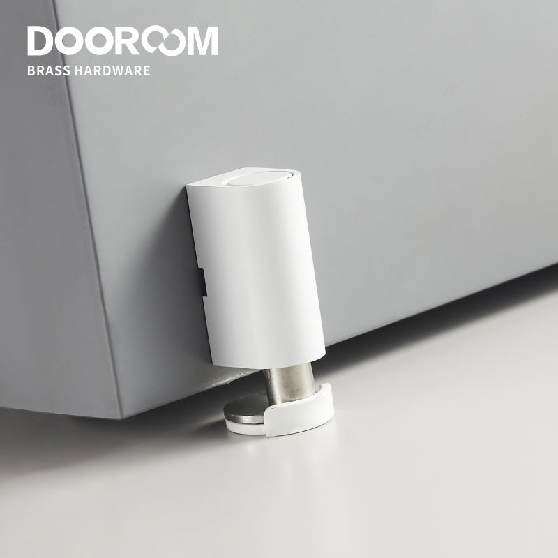 Dooroom黄铜门挡 白色黑色免打孔重型门固定器 磁性隐形门吸扣
