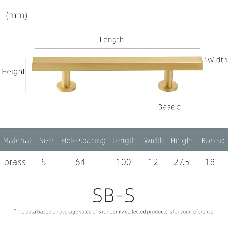 Dooroom Brass Furniture Long Handles New Modern Nordic Wardrobe Dresser Cupboard Cabinet Drawer Shoe Box Wine Bar Pulls Knobs