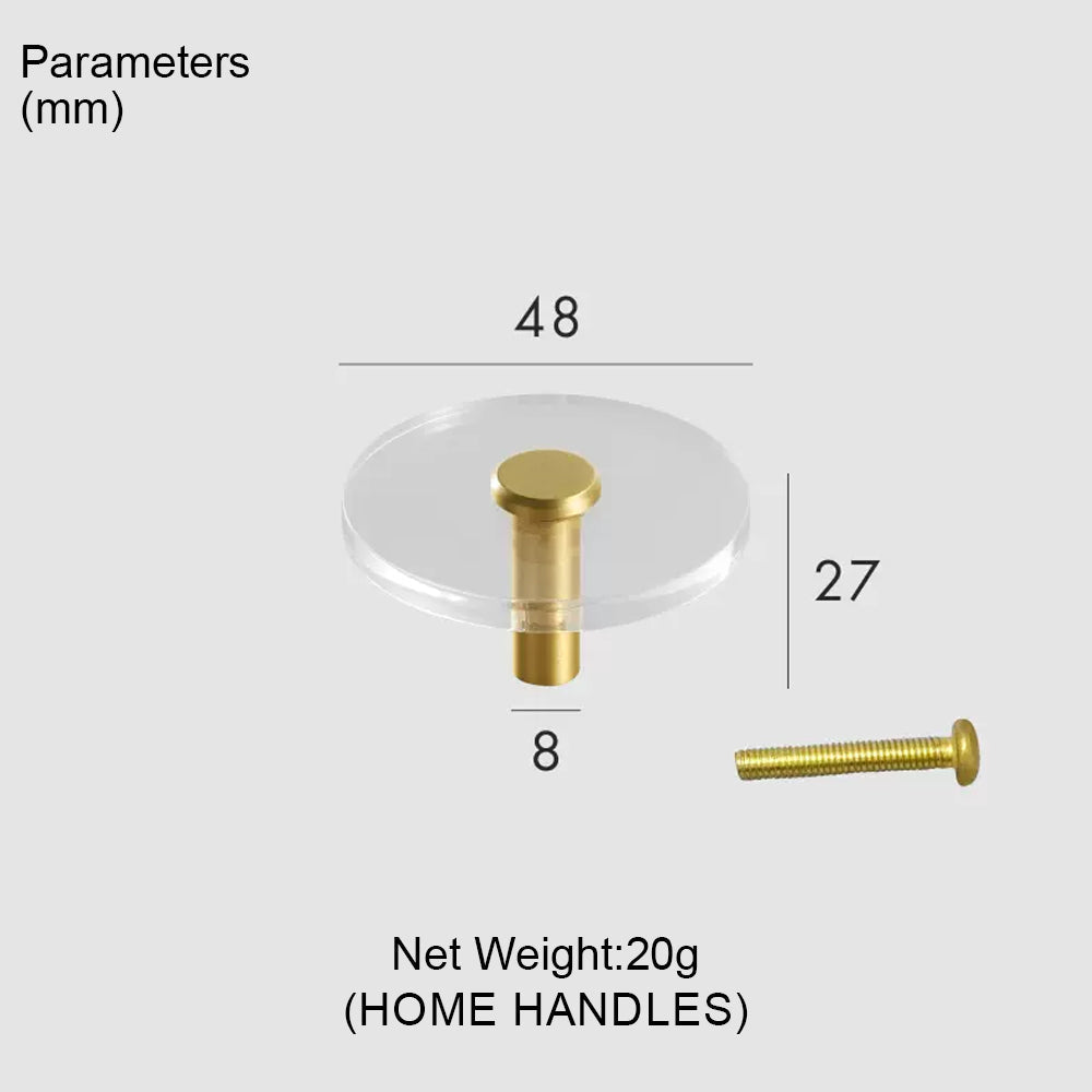 Dooroom Brass Acrylic Furniture Handles Wardrobe Dresser Cupboard Cabinet Drawer Shoe Box Knobs Clothes Hangers Wall Hooks