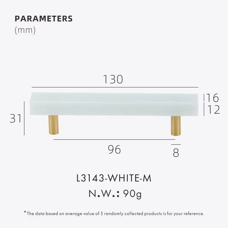 Dooroom Brass Marble Crystal Stone Furniture Handles White Green Long Round Pulls Cupboard Wardrobe Dresser Drawer Cabinet Knobs