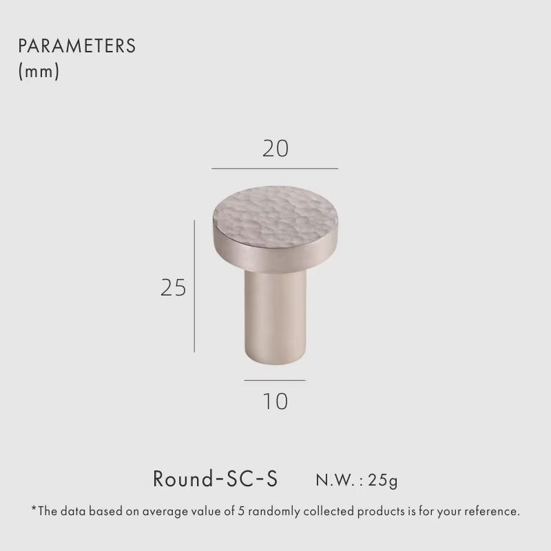 Dooroom Brass Furniture Handles Hammered Bright Satin Chrome Round Hexagon Cupboard Wardrobe Dresser Drawer Cabinet Knobs