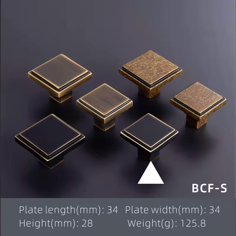 Dooroom Brass Furniture Handles Wardrobe Dresser Cupboard Cabinet Drawer Shoe Box Pulls Modern Black Antique Knobs