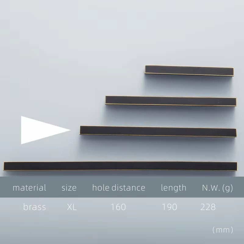 Dooroom Zoe Brass Furniture Handles Long Modern Matt Wardrobe Dresser Cupboard Cabinet Door Drawer Pulls Knobs