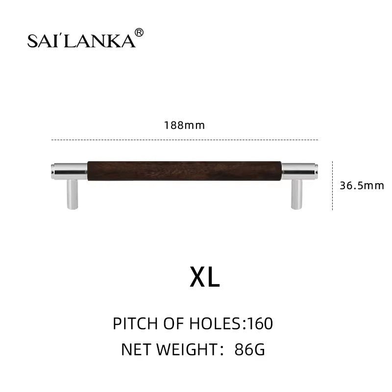 DOOROOM Brass Furniture Handles Wood Wardrobe Cupboard T-bar Drawer Knob Kitchen Cabinet Drawer Gabinete Pull Modern Hardware