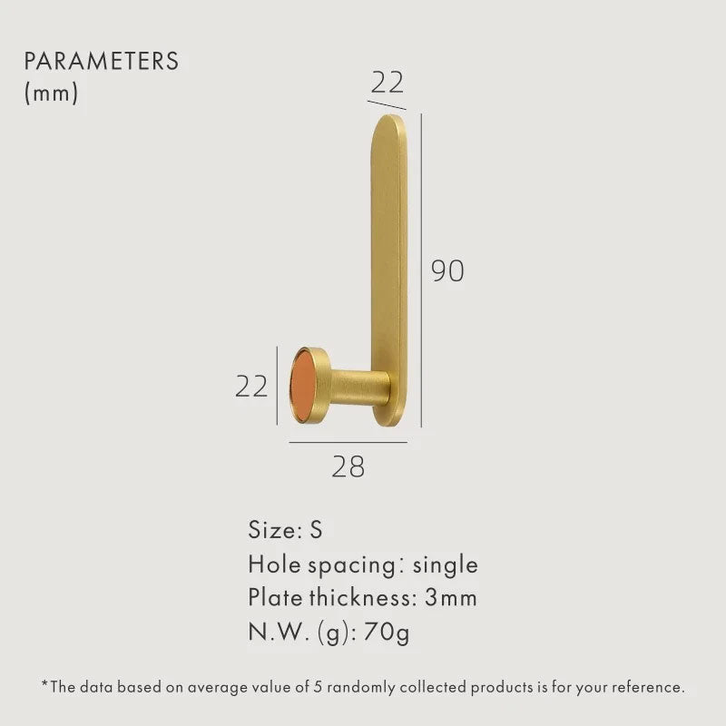 DOOROOM Brass Real Leather Cabinet Handles Cupboard Door Pulls Bearing Hooks Bathroom Indoor Kitchen Hallway Wall Clothes Hook