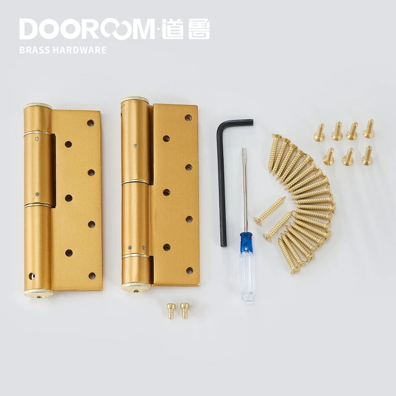 Dooroom Invisible Hydraulic Door Hinges Automatic Door Closing Buffer Damping Hidden Spring Door Hinges