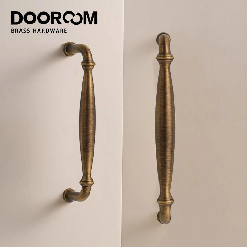Dooroom Brass High Quality Furniture Handles Home Handshake Wardrobe Dresser Cupboard Cabinet Drawer Kitchen Accessories Pulls