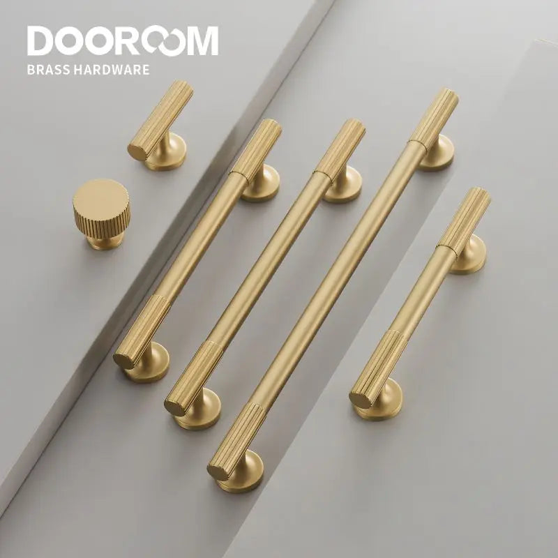 Dooroom Brass Linear Furniture Handles Antique Brass Matt Nickel Silver Cupboard Wardrobe Dresser Shoe Box Drawer Cabinet Pulls