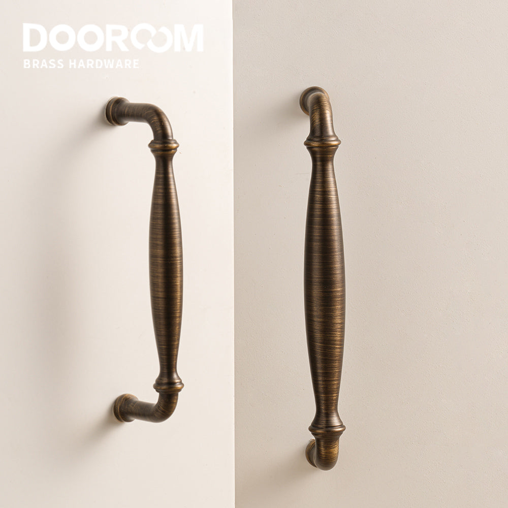 Dooroom Brass Furniture Handles Wardrobe Dresser Cupboard Shoe Box Cabinet  Drawer Pulls New Classic Pastoral European Knobs