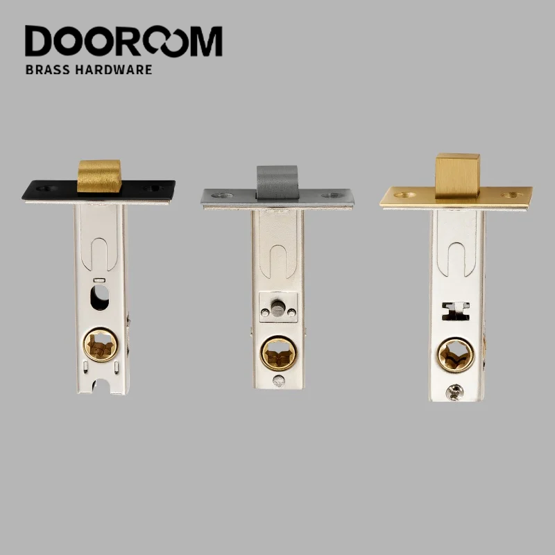 DOOROOM Lock Case Mortise Tubular Latch Oblique Tongue Square Tongue