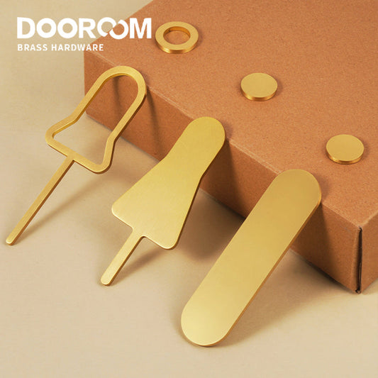 DOOROOM Brass Male And Female Logos Shopping Mall Fitting Changing Room Gender Prompt Toilet Identification Gender Marker