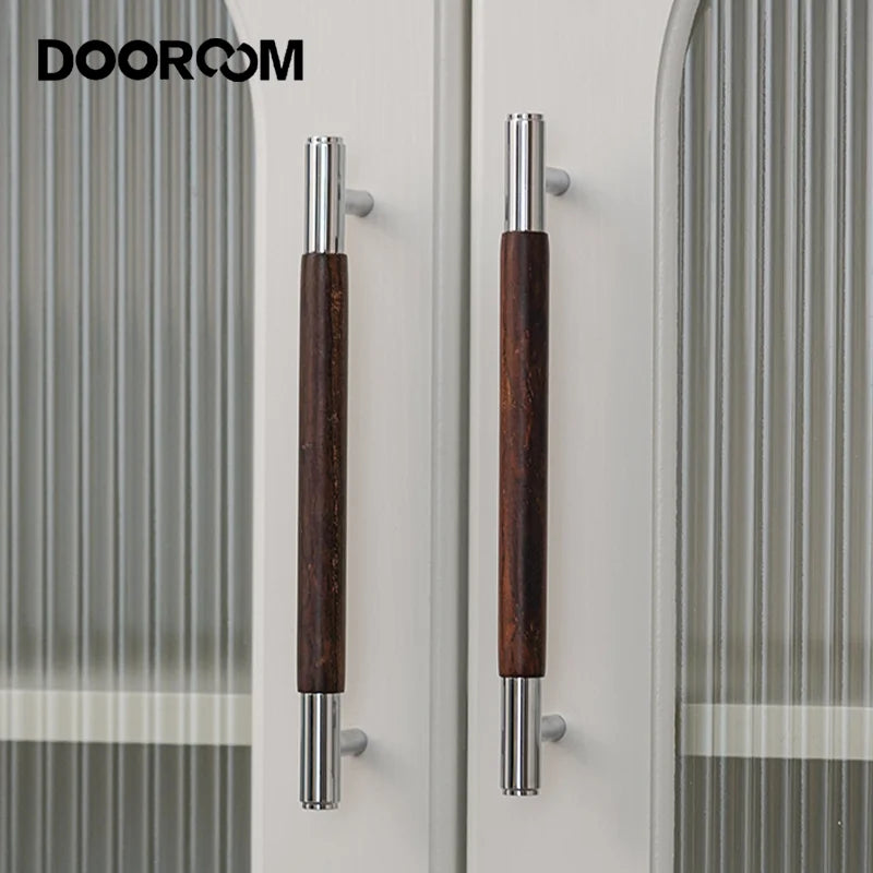 DOOROOM Brass Furniture Handles Wood Wardrobe Cupboard T-bar Drawer Knob Kitchen Cabinet Drawer Gabinete Pull Modern Hardware