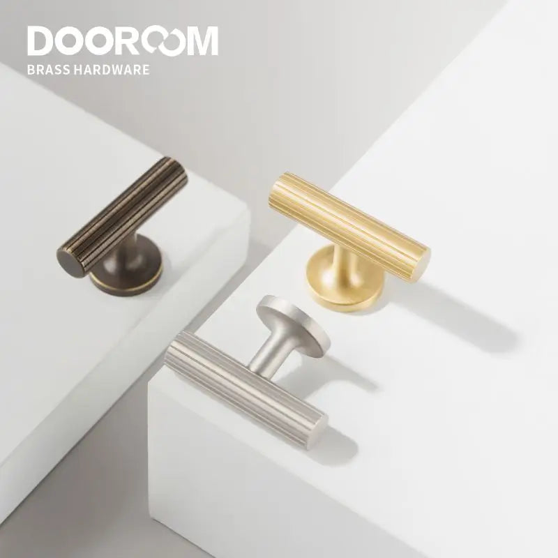 Dooroom Brass Linear Furniture Handles Antique Brass Matt Nickel Silver Cupboard Wardrobe Dresser Shoe Box Drawer Cabinet Pulls