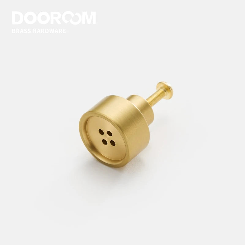 Dooroom Brass Furniture Handles Fresh Nordic Ins Button Creation Gold Drawer Cabinet Door Cupboard Wardrobe Dresser Pulls Knobs
