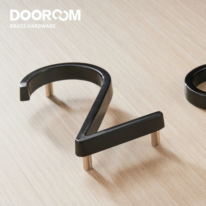 Dooroom锌合金数字0-9字母ABC公司名称门牌门牌房间号酒店楼层号别墅招牌