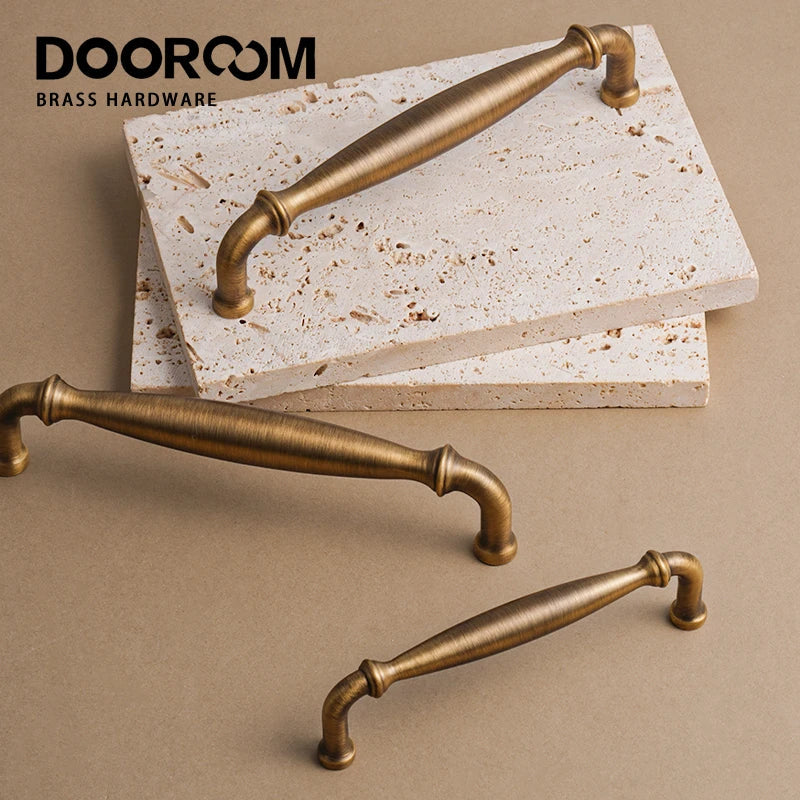 Dooroom Brass High Quality Furniture Handles Home Handshake Wardrobe Dresser Cupboard Cabinet Drawer Kitchen Accessories Pulls