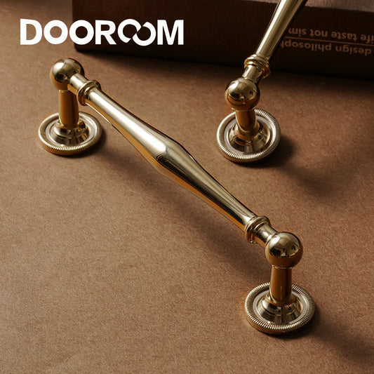 Dooroom Brass Furniture Handles Antique Brass Retro Style Cupboard Wardrobe Dresser Shoe Box Drawer Cabinet Pulls