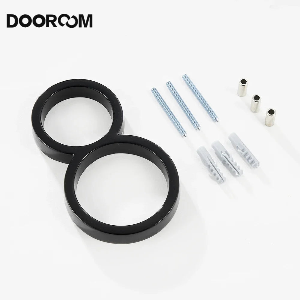 DOOROOM House Number Outdoor 0-9 Black House Gadgets  Signs Door Plate House Hotel Floor Number Villa Decoration Signboard