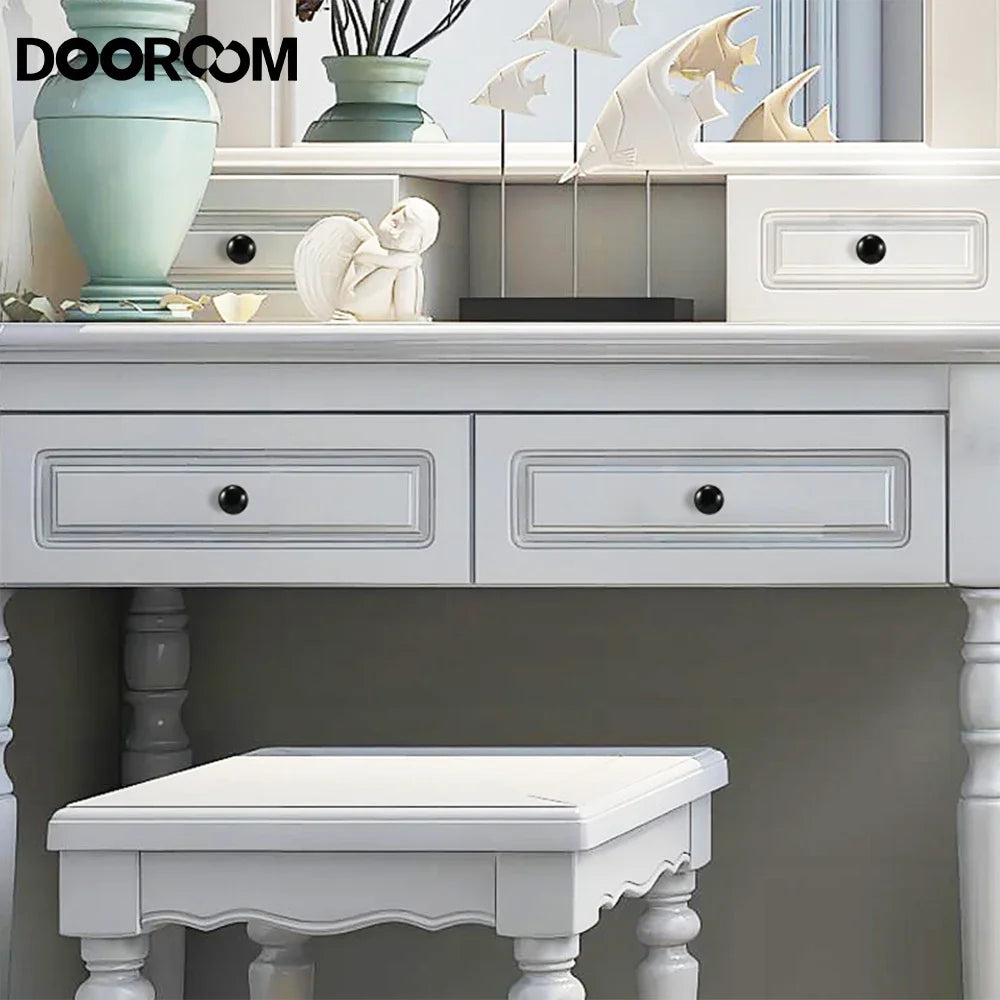 DOOROOM Brass Furniture Handles Solid Dresser Wardrobe Cupboard Drawer Knob Cabinet Drawer Pulls Handle Hardware Accessories