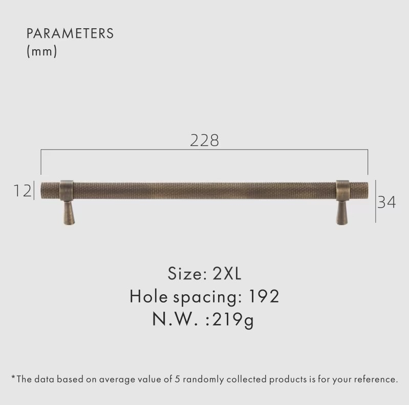 Dooroom Brass Knurled Furniture Handles Antique Brass Cupboard Wardrobe Dresser Shoe Box Drawer Cabinet T-bar Pulls