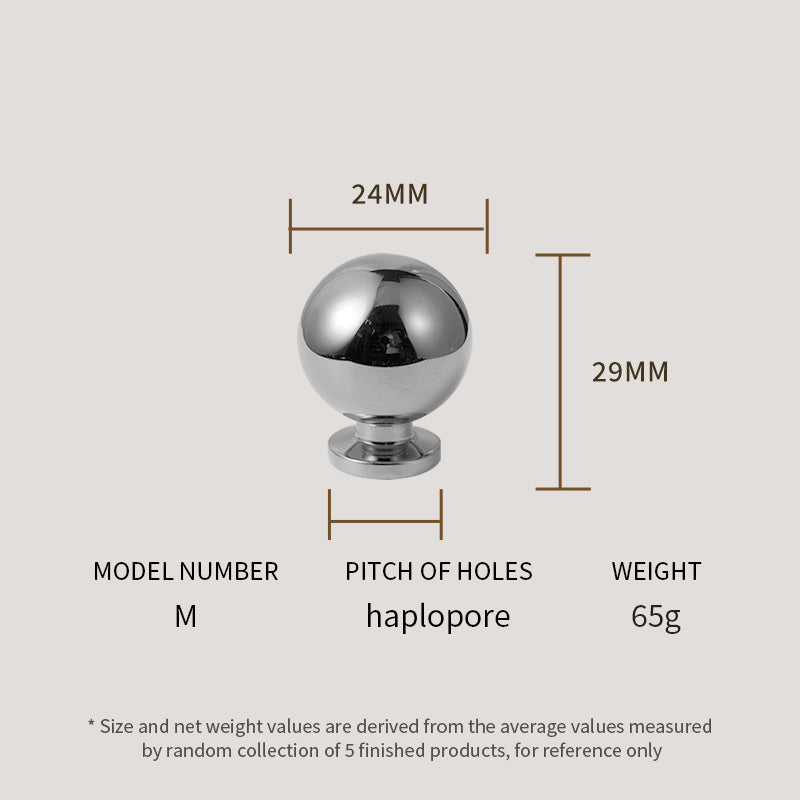 Dooroom Brass Rotundity High Quality Silver Furniture Wardrobe Dresser Cupboard Cabinet Door Drawer  Handle