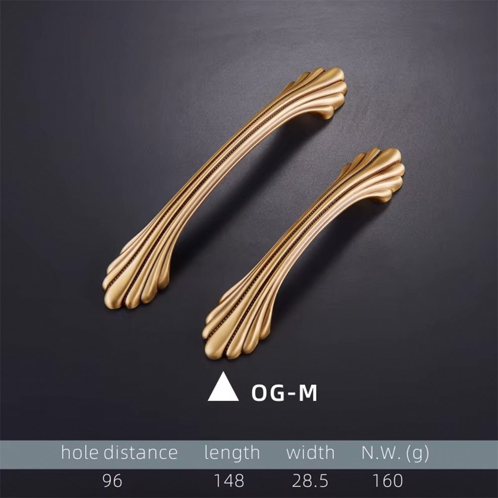 Dooroom Brass Handles New European American Diplopore Stripe Wardrobe Dresser Cupboard Cabinet Drawer Shoe Box Furniture Pulls