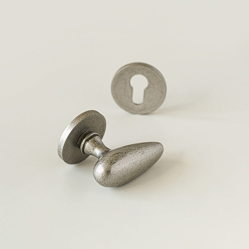 Dooroom Brass Door Lock Set Minimalist Ancient Silver Interior Bedroom Bathroom Dummy Privacy Passage Hidden Door Lock