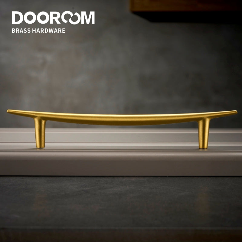 Dooroom Brass Handles Modern Nordic Fresh Long Pulls Cupboard Wardrobe Dresser Cabinet Drawer Cabinet Furniture Knobs Black Gold
