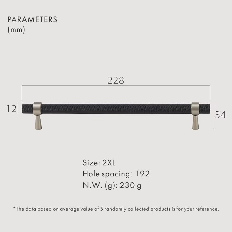 Dooroom Brass Knurled Furniture Handles Modern Matt Black Brass Silver Cupboard Wardrobe Dresser Shoe Box Drawer Cabinet Pulls