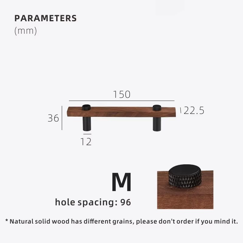 Dooroom Walnut Brass Furniture Handles Long Modern Pulls Cupboard Wardrobe Dresser Shoe Box Wine Bar Drawer Cabinet Knobs