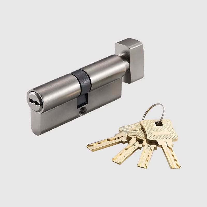 DOOROOM Thumb-Turn Euro Cylinder Door Lock Barrel 75mm Brass Made Multi Colours Optional