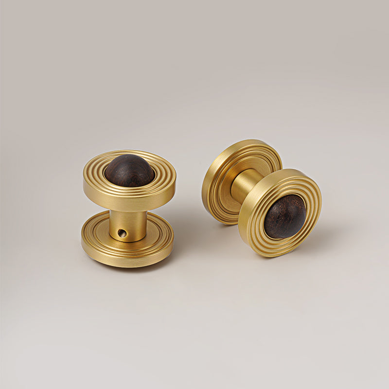Dooroom Brass and numb Door Lock Set Simplicity Interior Bedroom Bathroom Lock Door Dummy Lock Passage Privacy Lock