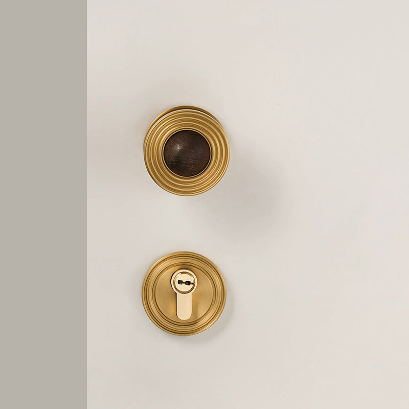 Dooroom Brass and numb Door Lock Set Simplicity Interior Bedroom Bathroom Lock Door Dummy Lock Passage Privacy Lock