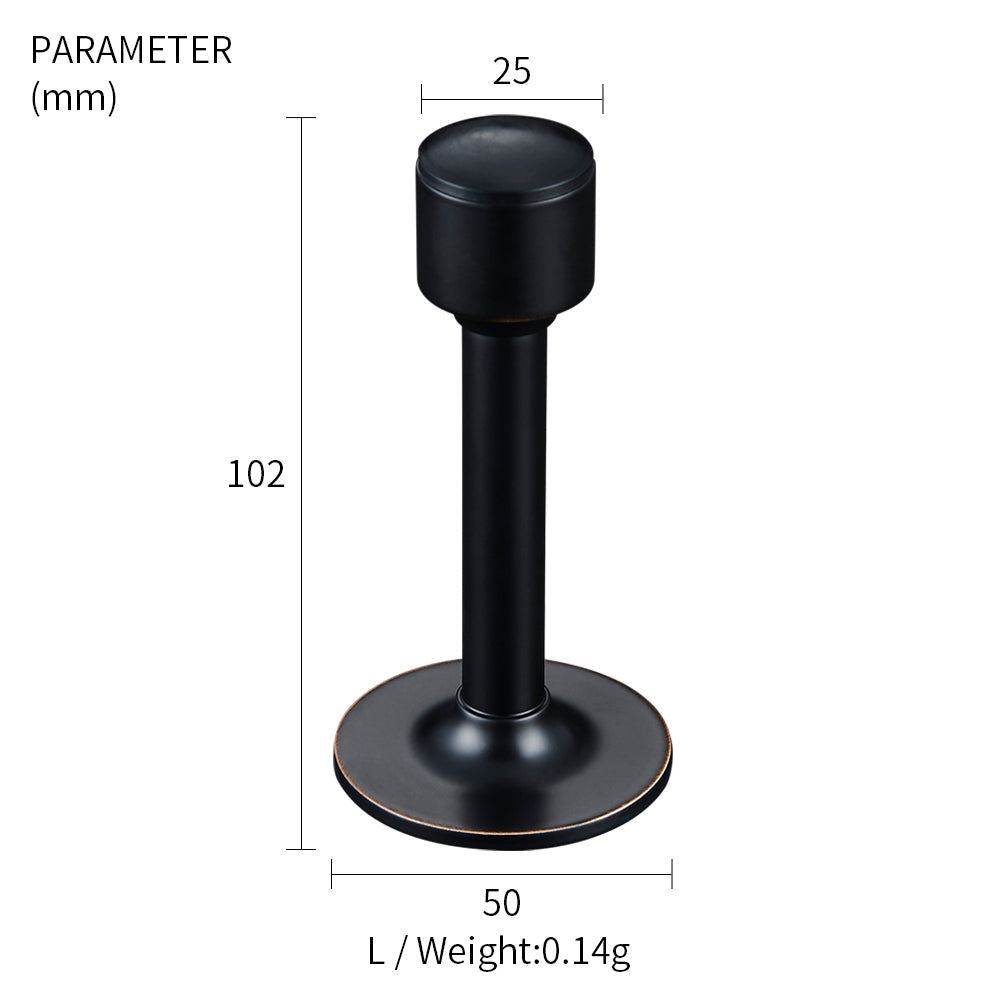 Dooroom Brass Door Stops Hole Free Bathroom Door Stopper Heavy Duty Floor Wall Mount Bumper Non-magnetic Door Holder Catch