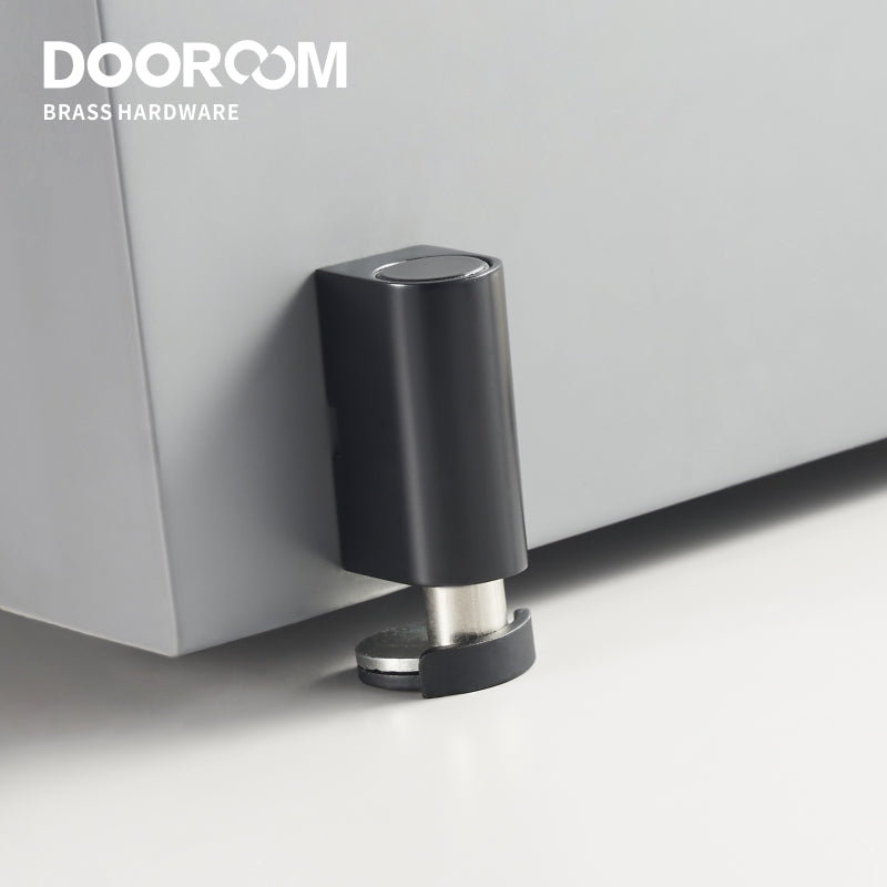 Dooroom黄铜门挡 白色黑色免打孔重型门固定器 磁性隐形门吸扣