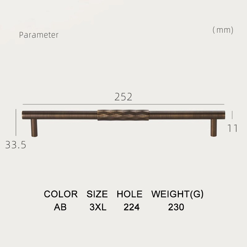 Dooroom Brass Furniture Handles Hammered Matt Brushed Nickel Cupboard Wardrobe Dresser Shoe Box Drawer Cabinet Round T bar Knobs