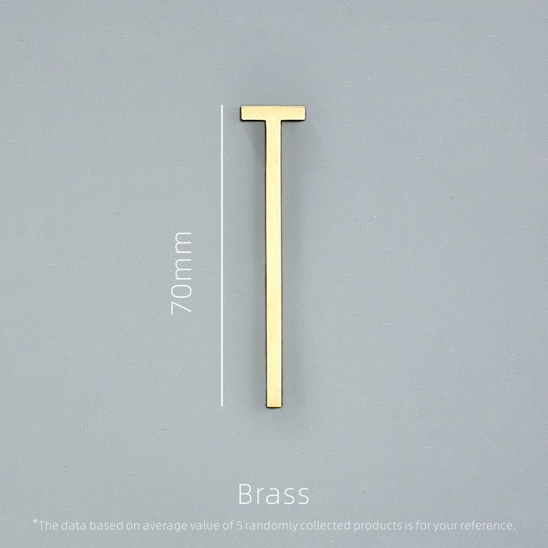 Dooroom Brass Letters A-Z For Company Names Door Plates Decorative Wall Letters Personalized Symbols Address