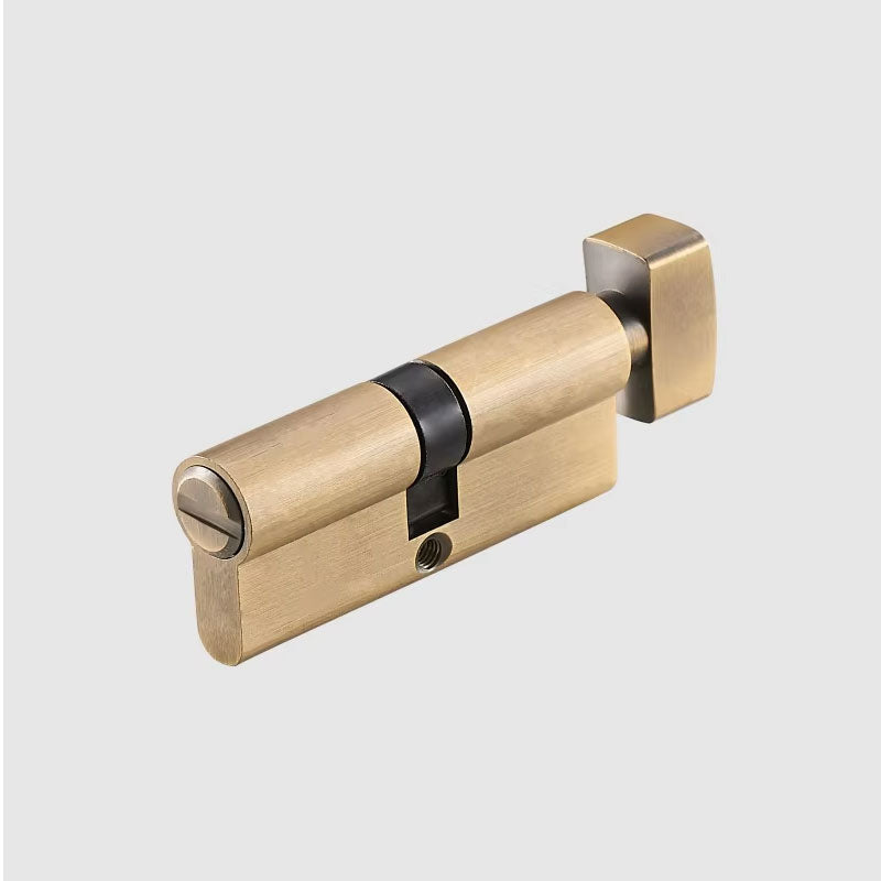 DOOROOM Thumb-Turn Euro Cylinder Door Lock Barrel 75mm Brass Made Multi Colours Optional