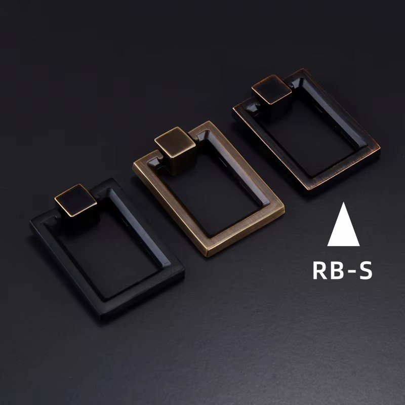 Dooroom Brass Furniture Handle Wardrobe Dresser Cupboard Cabinet Drawer Pull Modern Southeast Asia HK American Knob Black Bronze