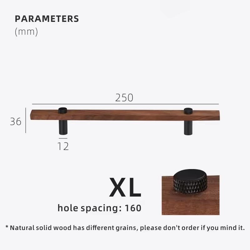 Dooroom Walnut Brass Furniture Handles Long Modern Pulls Cupboard Wardrobe Dresser Shoe Box Wine Bar Drawer Cabinet Knobs