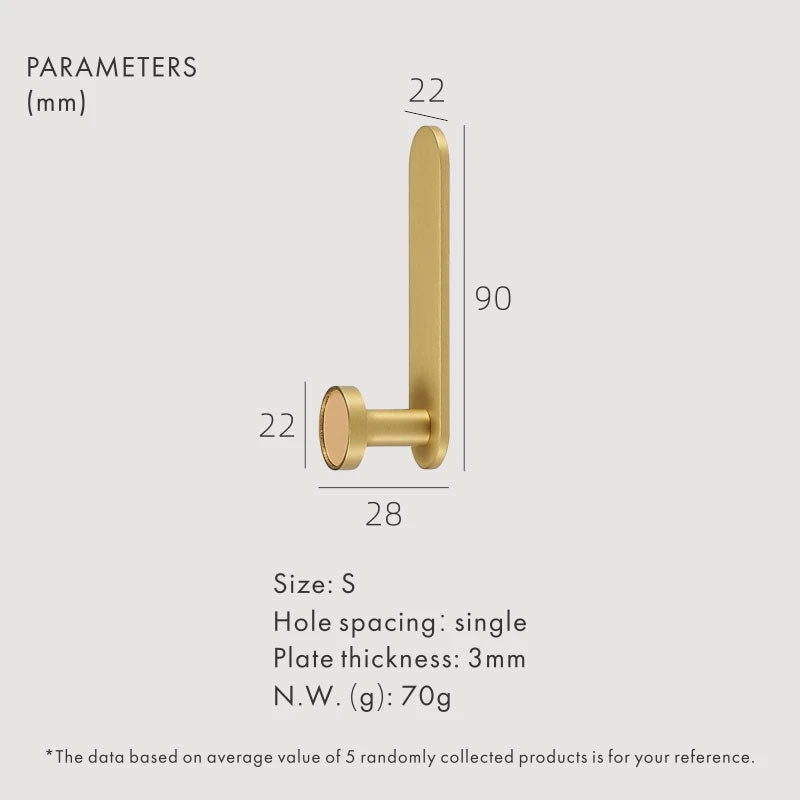 DOOROOM Brass Real Leather Cabinet Handles Cupboard Door Pulls Bearing Hooks Bathroom Indoor Kitchen Hallway Wall Clothes Hook