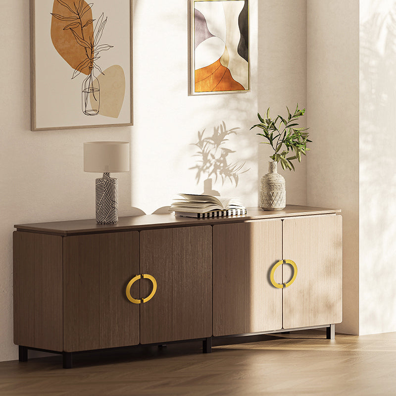 Dooroom Brass Furniture Handles Modern Hammered Round Hexagon Pulls Wardrobe Dresser Cupboard Cabinet Drawer Wine Bar Knobs